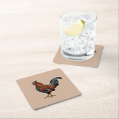 Brown Rooster Onderzetter (Insitu)