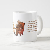 Brown Rorschach Freud Brain Psychologist Mental He Grote Koffiekop (Voorkant rechts)