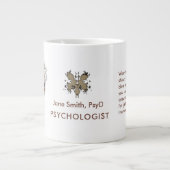 Brown Rorschach Psychology Customizable Freud Figu Grote Koffiekop (Voorkant)