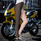 Brown Rose Golden Glitter Sparkles Pattern Gift Leggings