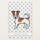 Brown Rough Coat Jack Russell Terrier Dog & Name Planner (Voorkant)