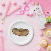 Brown Row Boat Papieren Bordje (Feest)