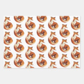 Brown Rust Sinaasappel Cream Fox Inpakpapier Vel (Voorkant 2)