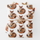 Brown Rust Sinaasappel Cream Fox Inpakpapier Vel (In situ)