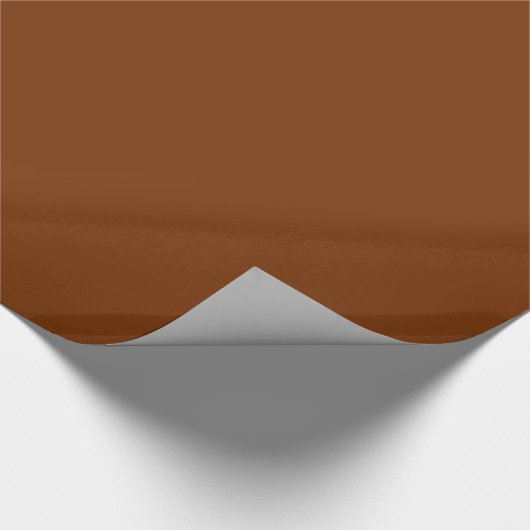 BROWN RUST (vaste kleur) ~ Cadeaupapier (Hoek)