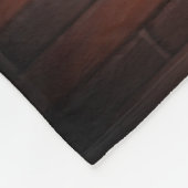 Brown rustic brick stone add name letter year date fleece deken (Hoek)