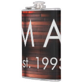 Brown rustic brick stone add name letter year date heupfles (Links)