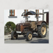 Brown Rusty Tractor Briefkaart (Voorkant)