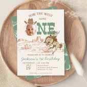 Brown Sage Boys How The West Was One 1e verjaardag Kaart