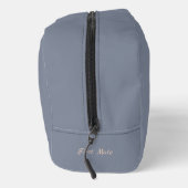 Brown Sailing Boat and Name on Gray Toilettasje (Rechts)