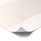 Brown Sand Abstracte Waterverf en Poppies 2 Poster (Hoek)