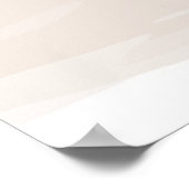 Brown Sand Abstracte Waterverf en Poppies 3 Poster (Hoek)