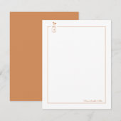 Brown Schattige Hearts Mason Jar Persoonlijke brie Notitiekaartje (Voorkant / Achterkant)