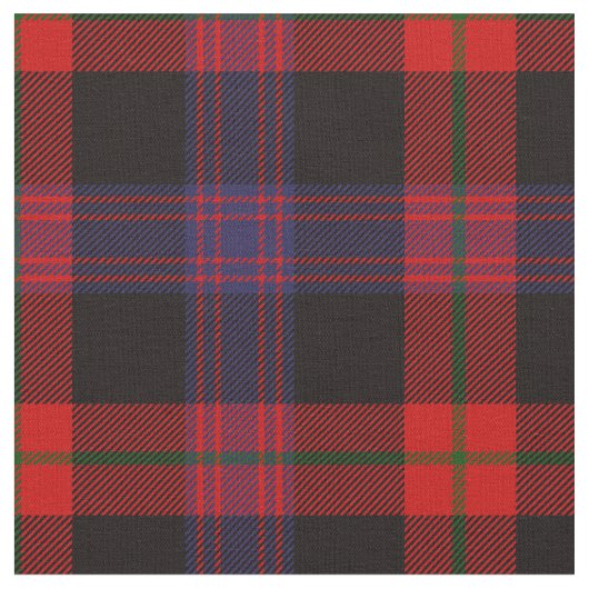 Brown Scottish Clan Tartan Stof (Close Up)