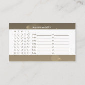 Brown Shadow Dental Dentistry Teeth Appointment Visitekaartje (Achterkant)