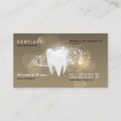 Brown Shadow Dental Dentistry Teeth Appointment Visitekaartje (Voorkant)