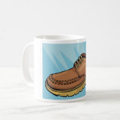 Brown Shoe Footwear Coffee Mug Koffiemok (Voorkant links)
