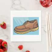 Brown Shoe Footwear Napkins Servet (Insitu)
