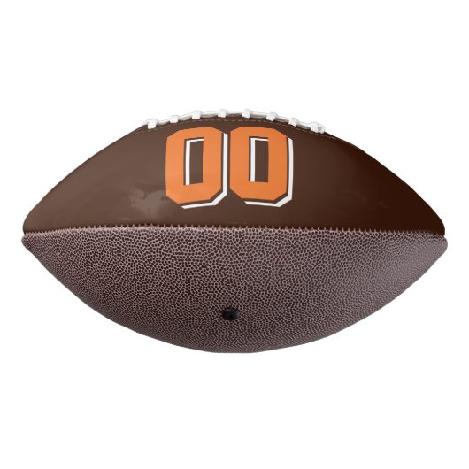 BROWN-SINAASAPPEL en WITTE aangepaste Football (Gedraaid 270)