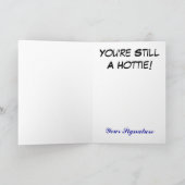 Brown-Skin Cartoon Fireman Kaart Pas het aan! (Binnen)