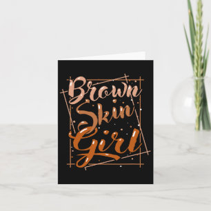 Brown Skin Girl Black Melanin Queen Magic Juneteen Kaart