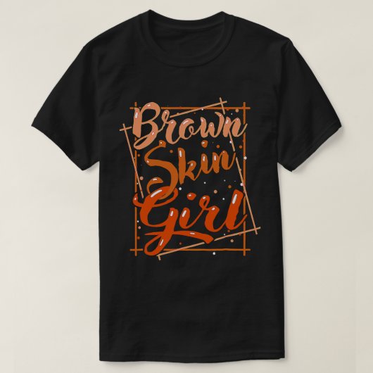 Brown Skin Girl Black Melanin Queen Magic Juneteen T-shirt (Design voorkant)