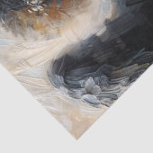 Brown-Skinned Angel Girl With Black Wings Tissuepapier (Detail)