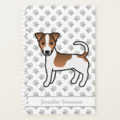 Brown Smooth Coat Jack Russell Terrier Dog & Name Planner (Voorkant)