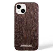 Brown Snakeskin Hoesje-Mate iPhone Case