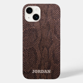 Brown Snakeskin Hoesje-Mate iPhone Case