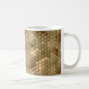 Brown Snakeskin-patroon Koffiemok