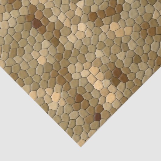 Brown Snakeskin-patroon Tissuepapier (Detail)