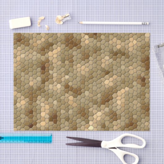 Brown Snakeskin-patroon Tissuepapier (Craft)