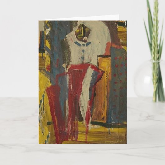 Brown Snowman Feestdagen Kaart (Voorkant)