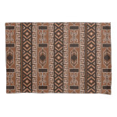 Brown Southwest Aztec Pattern Kussensloop (Voorkant)