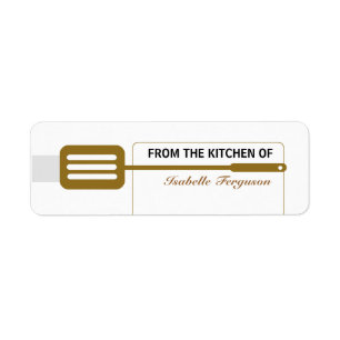 Brown Spatula Kitchen Etiket