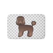 Brown Speelgoed Poodle Cute Cartoon Dog Badmat (Voorkant)