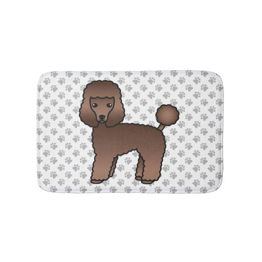 Brown Speelgoed Poodle Cute Cartoon Dog Badmat (Voorkant)