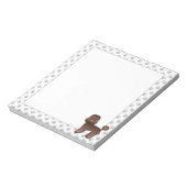 Brown Speelgoed Poodle Cute Cartoon Dog Notitieblok (Linkerzijde)