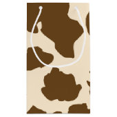 Brown Spots Cow Print Farmer Farm Animals Classy Klein Cadeauzakje (Achterkant)