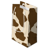 Brown Spots Cow Print Farmer Farm Animals Classy Klein Cadeauzakje (Achterkant Gekanteld)