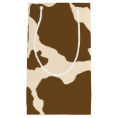 Brown Spots Cow Print Farmer Farm Animals Classy Klein Cadeauzakje (Voorkant)
