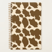 Brown Spots Cow Print Farmer Farm Animals Classy Planner (Voorkant)