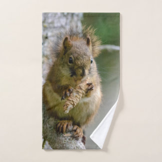 Brown Squirrel Wildlife Photography Handdoek