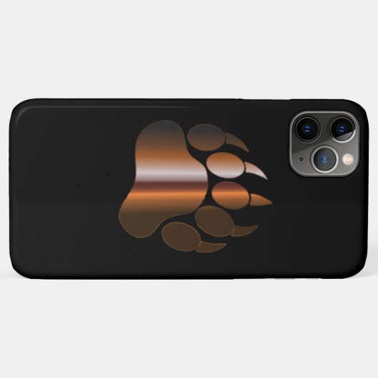 BROWN STAAL BEER PAW Case-Mate iPhone CASE (Achterkant (horizontaal))