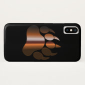 BROWN STAAL BEER PAW OP BLACK Case-Mate iPhone CASE (Achterkant (horizontaal))