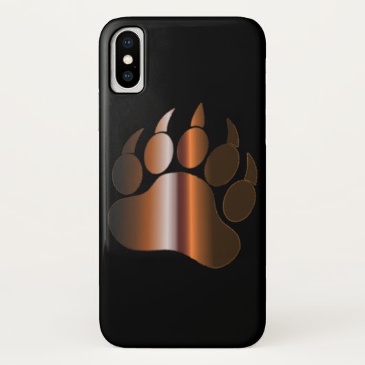 BROWN STAAL BEER PAW OP BLACK Case-Mate iPhone CASE (Achterkant)