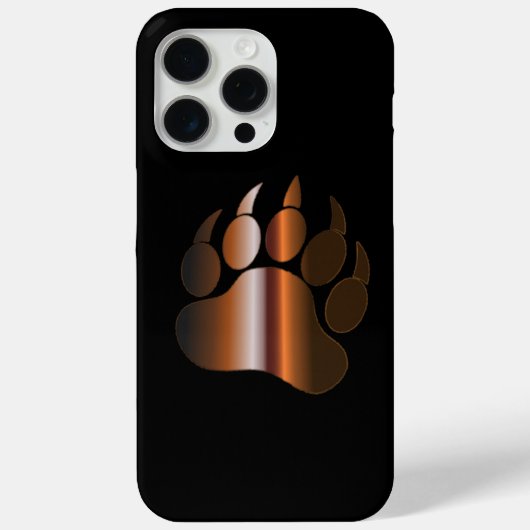 BROWN STAAL BEER PAW OP BLACK Hoesje-Mate iPhone C Case-Mate iPhone Case (Achterkant)