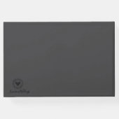 Brown Standard Guest Book | Luxe bruiloften Gastenboek (Achterkant)