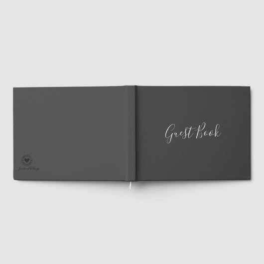 Brown Standard Guest Book | Luxe bruiloften Gastenboek (Volledig)